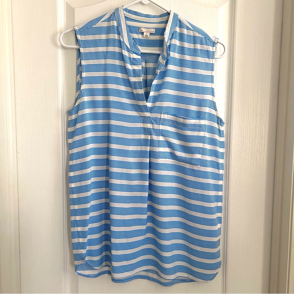 Gap Striped Sleeveless Top Short Size Small